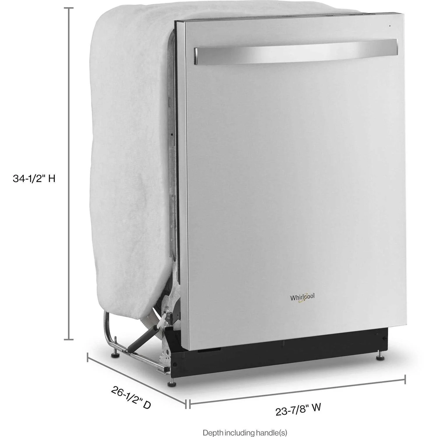 Whirlpool Quiet Dishwasher With 3rd Rack, 51 dBA, Fingerprint-Resistant Finish - Image 5