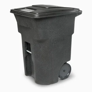 96 Gal. Trash Can With Quiet Wheels And Lid - ANA96-00BKS