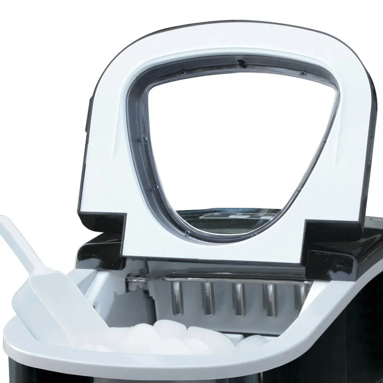 Frigidaire Portable Self-Cleaning Ice Maker, Black Stainless Steel - EFIC117-Ssblack_Sc - Image 9