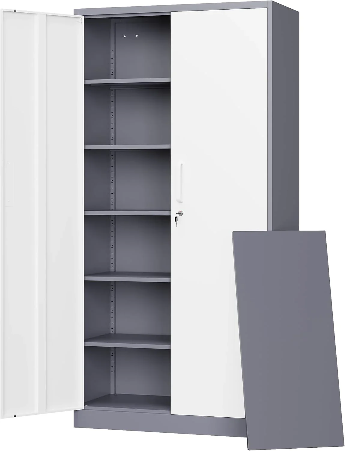 Letaya Metal Garage Storage Cabinets with Lock-72 Tall Tool Organizer Steel Lockers - Image 3