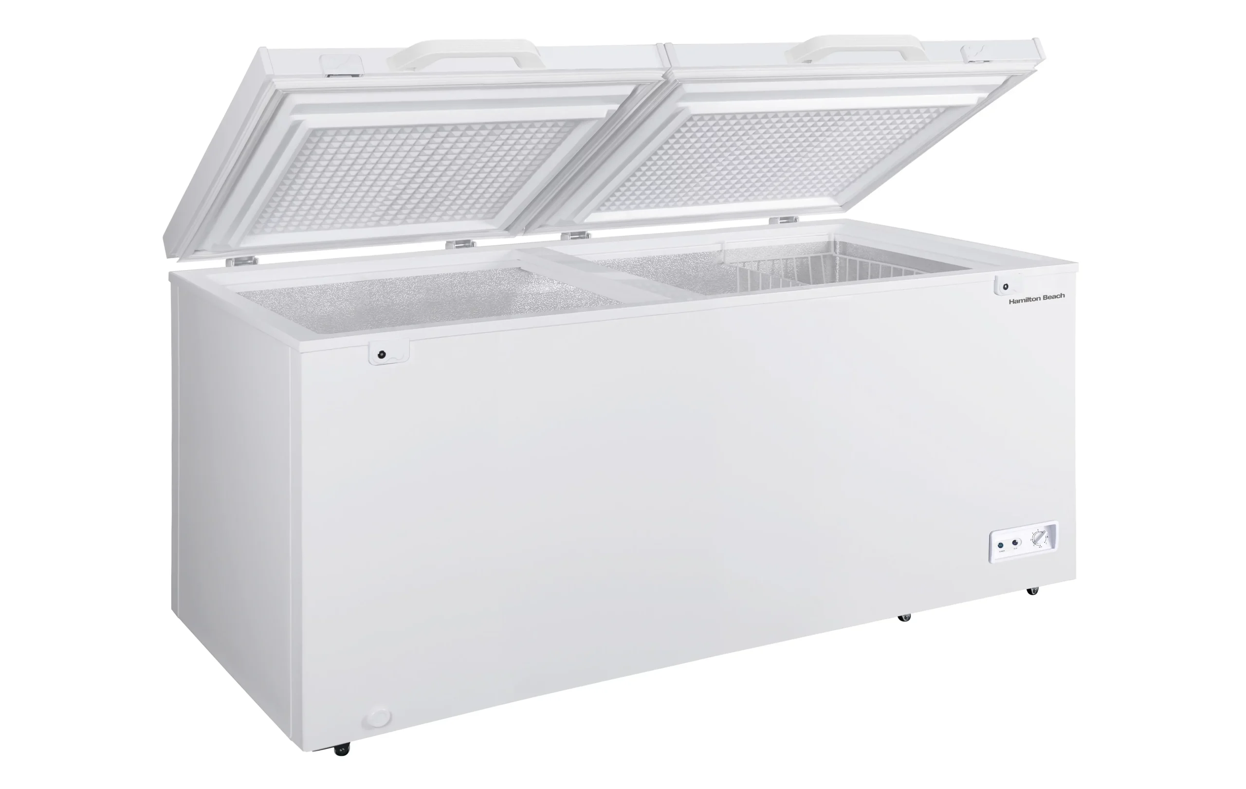 Hamilton Beach 17 Cu. Ft. Chest Freezer, Double Door, White - HBFRF1749 - Image 3