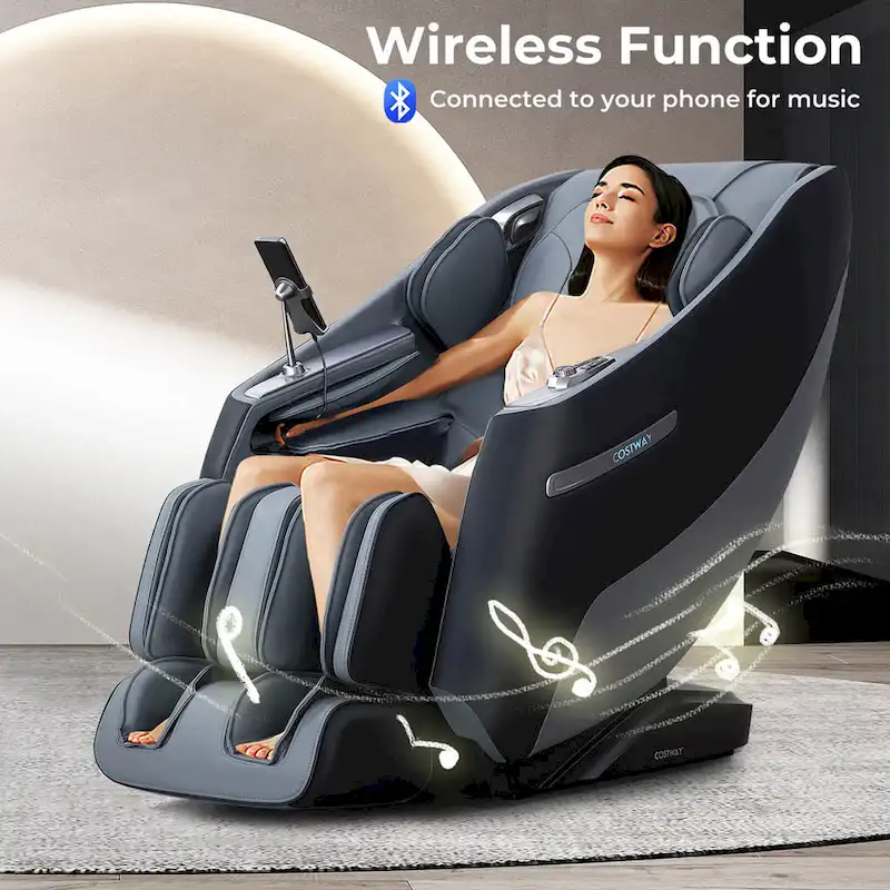 Costway Zero Gravity SL Track Full Body Massage Chair With Waist Heating - Image 4