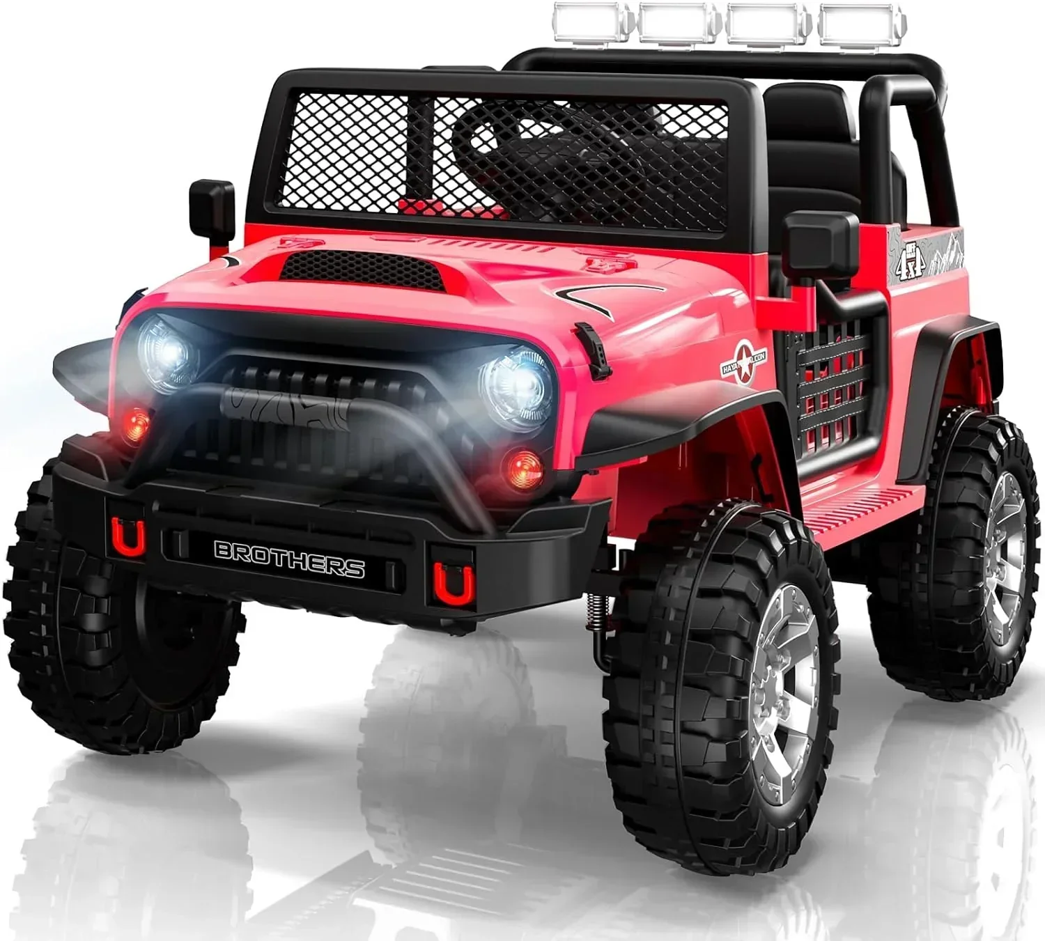 L8 Ride On Car 2 Seater 12V Kids Electric Car Remote Control 4-Wheel Suspension Bluetooth Speaker - Image 5