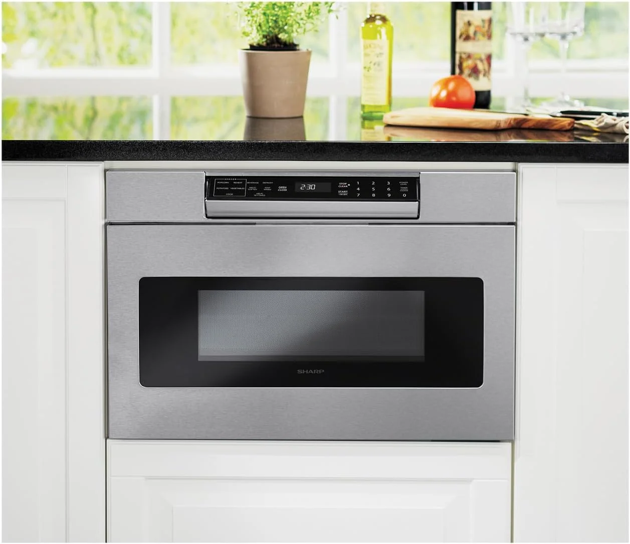 SHARP Microwave Drawer Oven, 24-inch, 1.2 Cubic Feet, 950 Watt - SMD2470ASY - Image 8