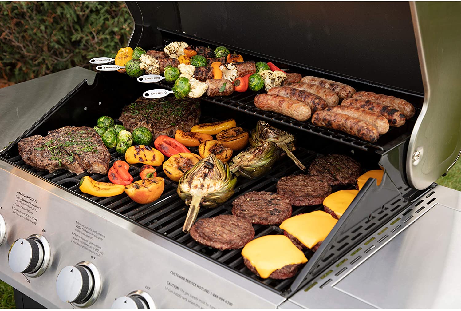 CGG-8500 Five-Burner Gas Grill with Side Burner - Image 8