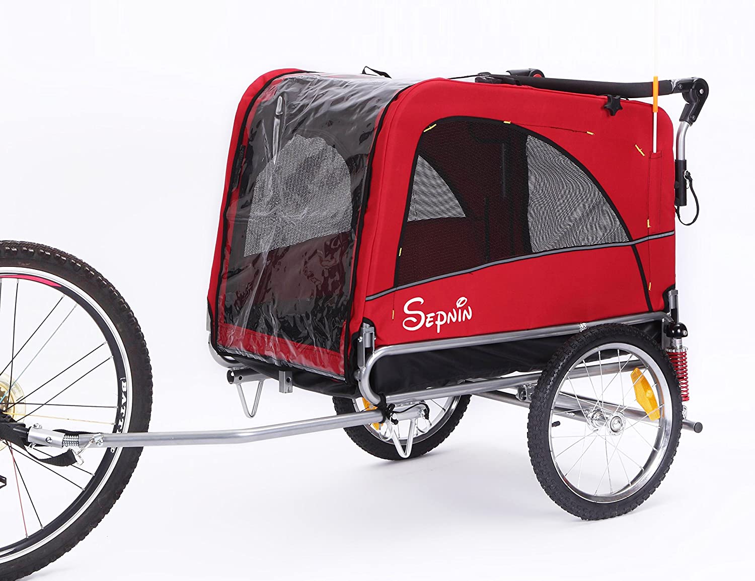 3 in 1 Luxury Large Sized Bike Trailer Bicycle Pet Trailer/Jogger/Dog Cage with Suspension 10308 - Image 4