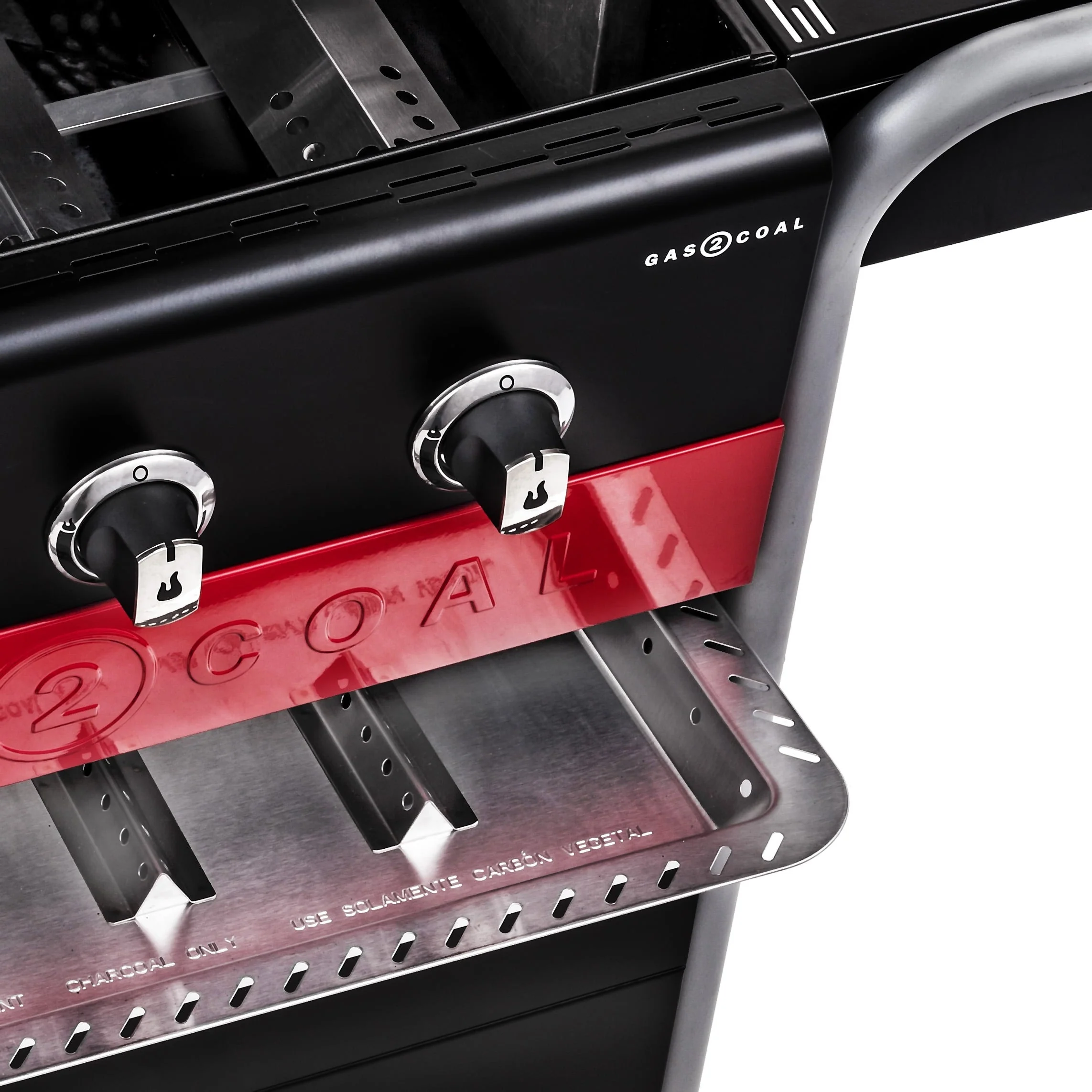 Gas2Coal 3-Burner LP Gas & Charcoal Outdoor Combination Grill - Image 8
