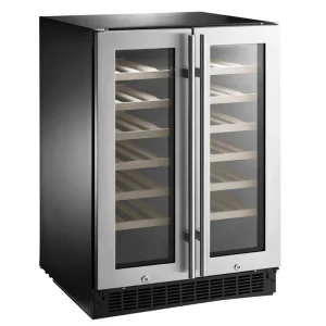 42-Bottle Or 128-Can Dual-Zone Wine And Beverage Cooler With Glass Doors - NS-BC2ZSS1