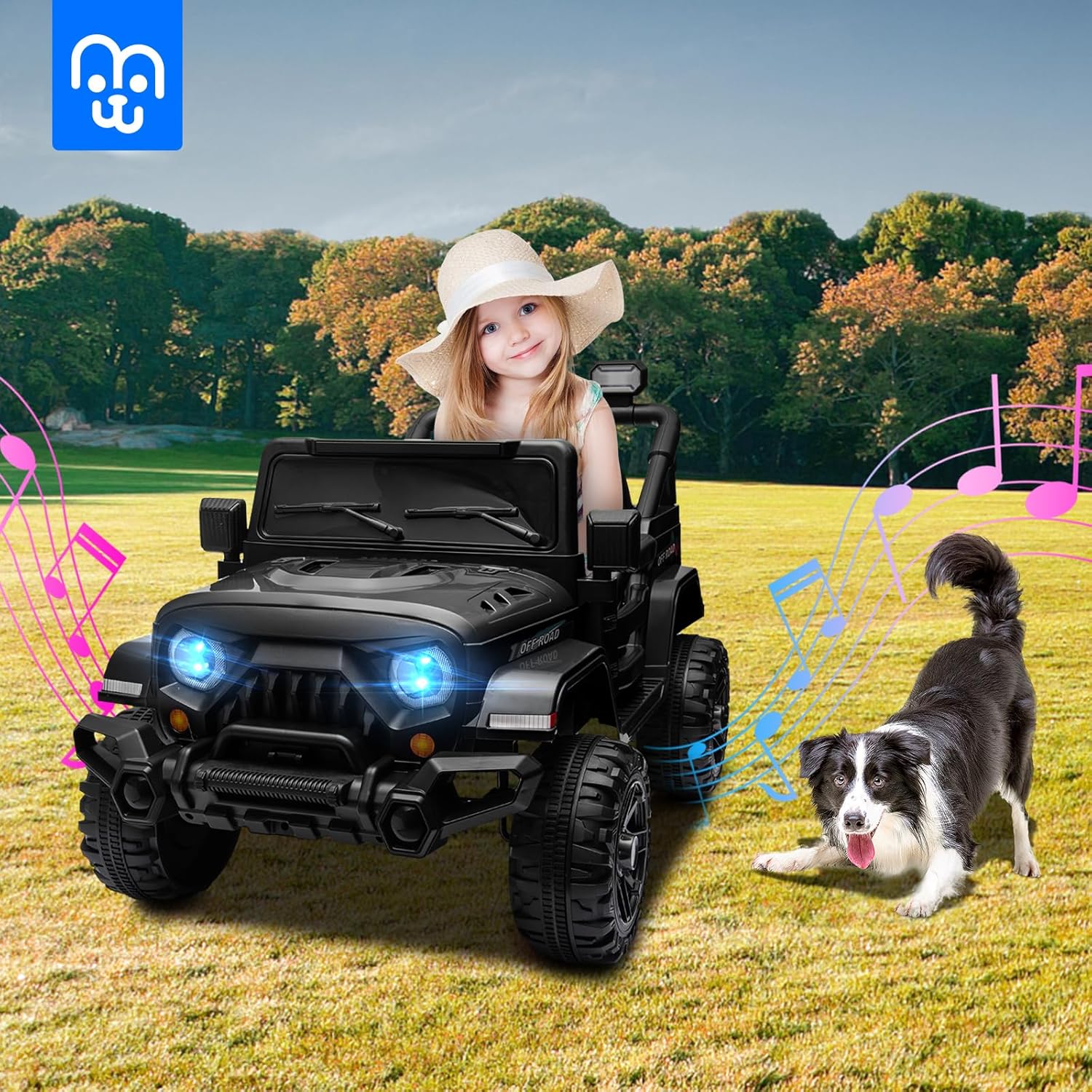 12V Kids Electric Ride on Truck Car Remote Control, Twin 35W Motors 3.5MPH Max Speed, Bluetooth USB Music Player, 4 Wheels Suspension LED Lights Safety Belt, Gift for Boy & Girl-Rosy - Image 14