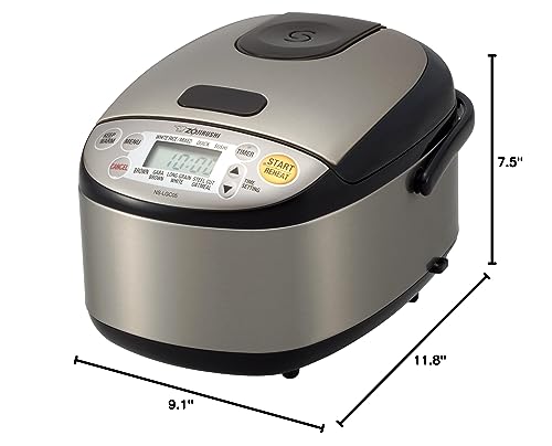 Zojirushi Rice Cooker & Warmer, 3-Cups, Stainless Black - Image 2