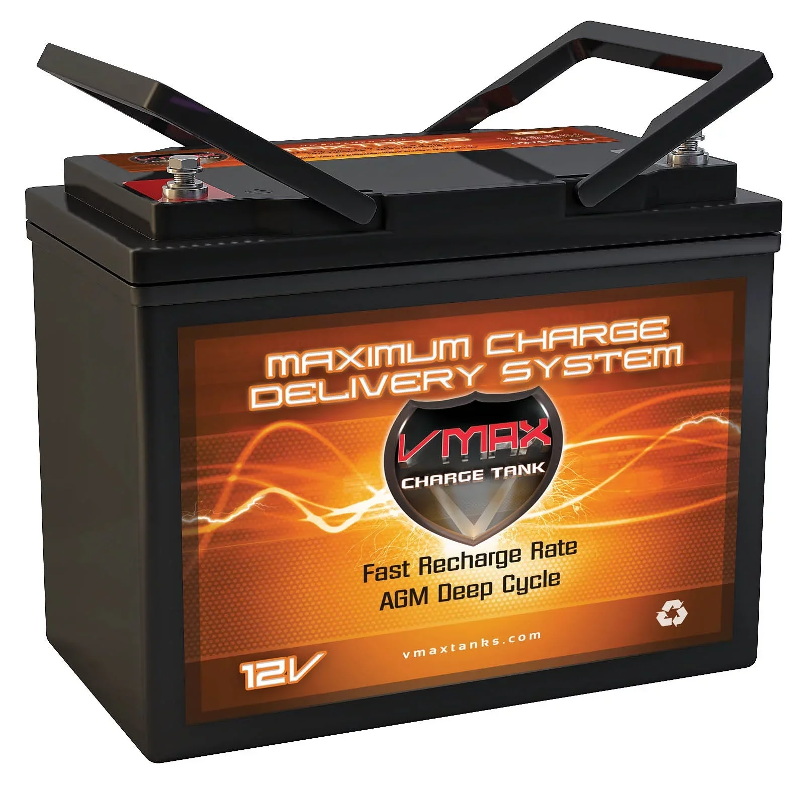 AGM Group 22 Deep Cycle Wheelchair Battery, 12V 60Ah, 2 Pack - VMAXMB96 - Image 2