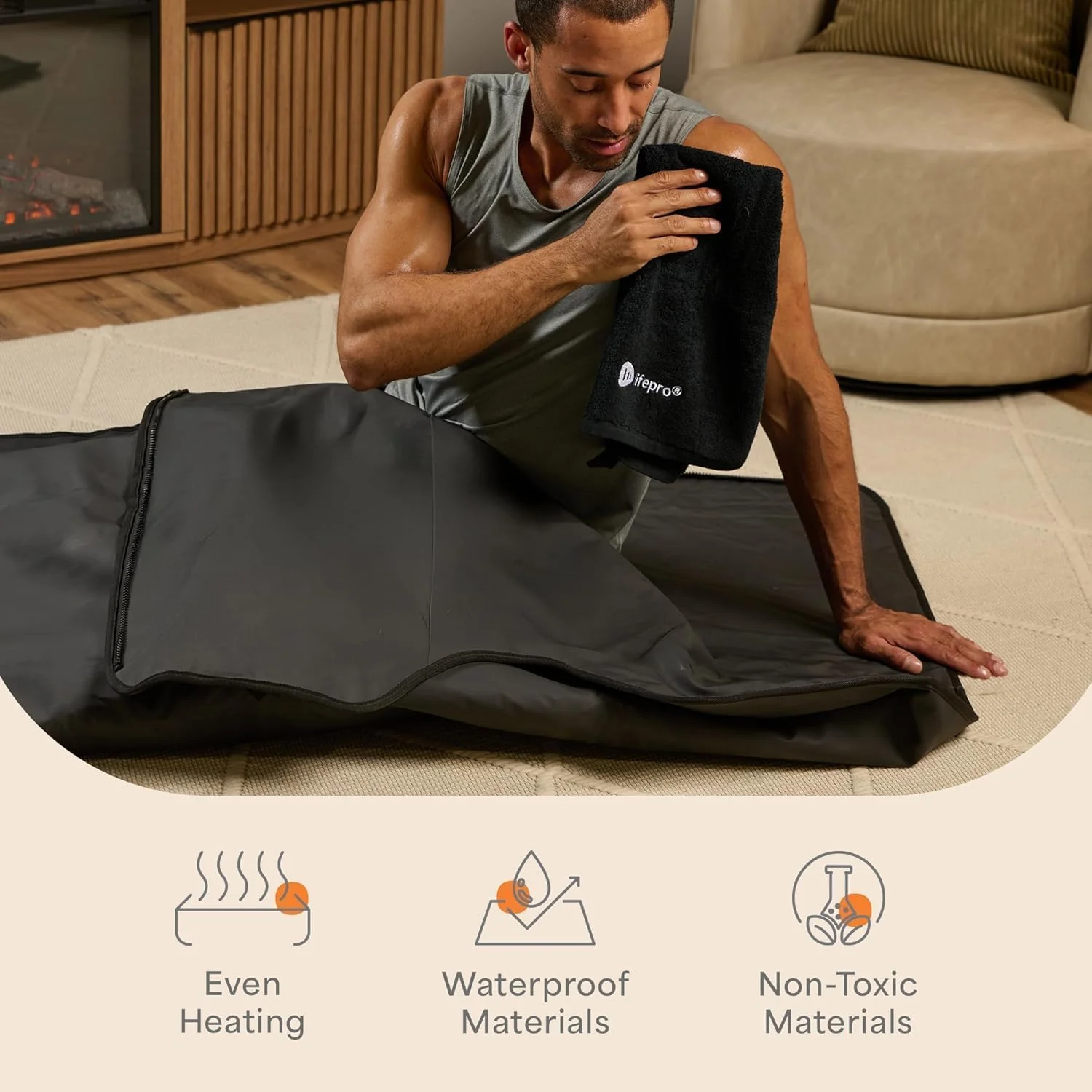 LifePro RejuvaWrap Infrared Sauna Blanket - 71 x 36 in, 9 Heat Levels - Image 6
