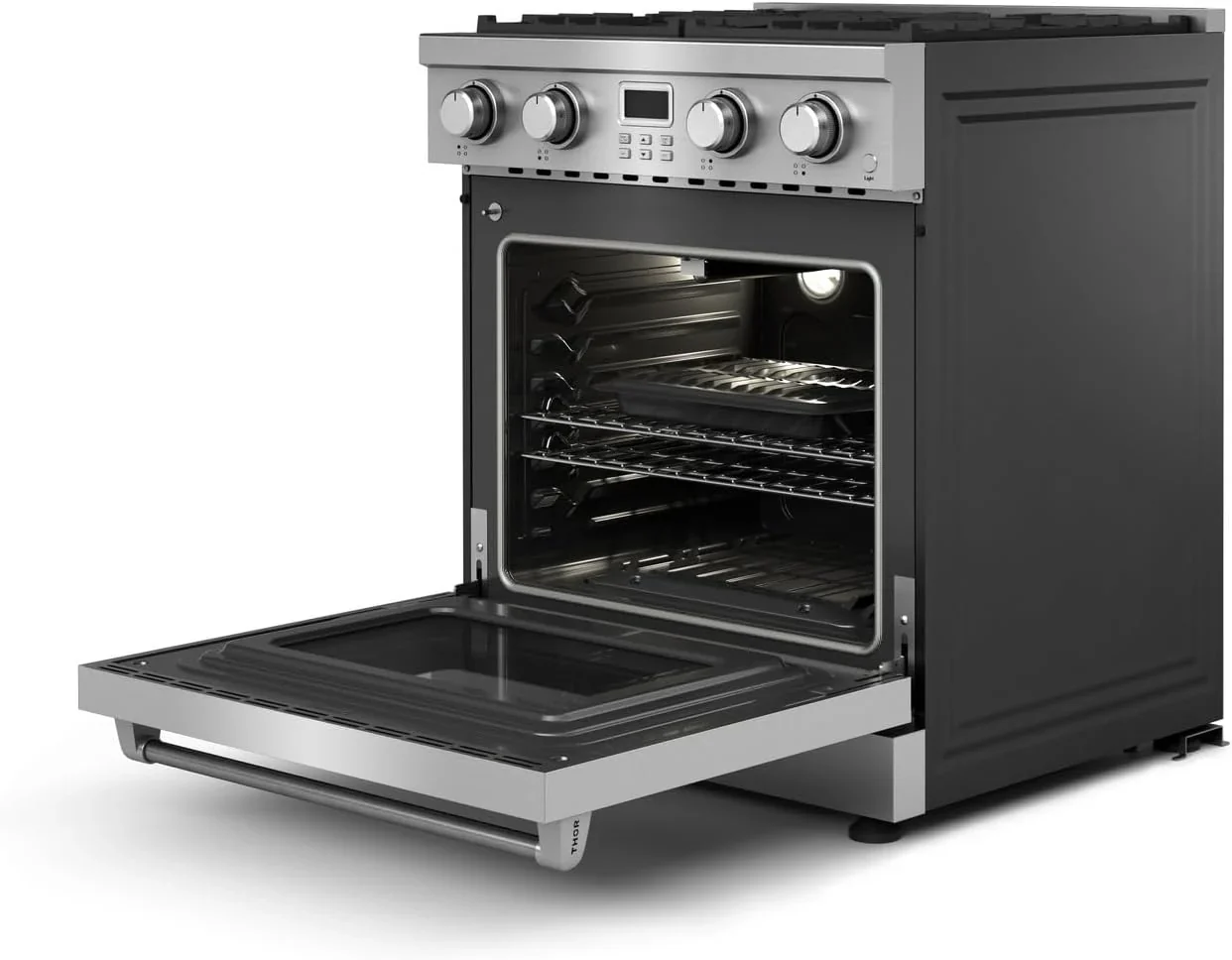 Thor Kitchen 30-Inch Gas Range, Stainless Steel, 4.8 Cubic Feet - ARG30 - Image 4