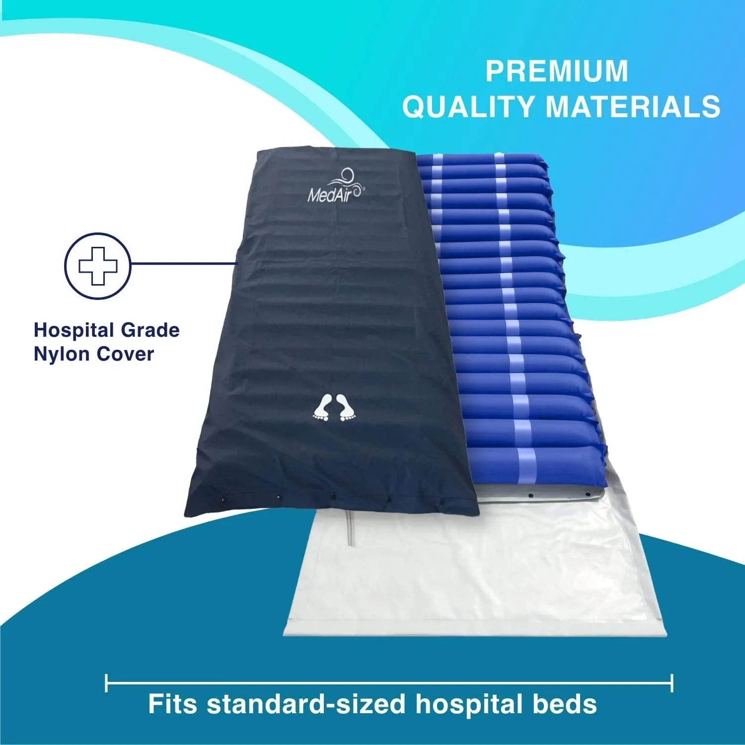 MedVance Alternating Air Pressure Mattress Pad With Ultra Quiet Pump - Image 2