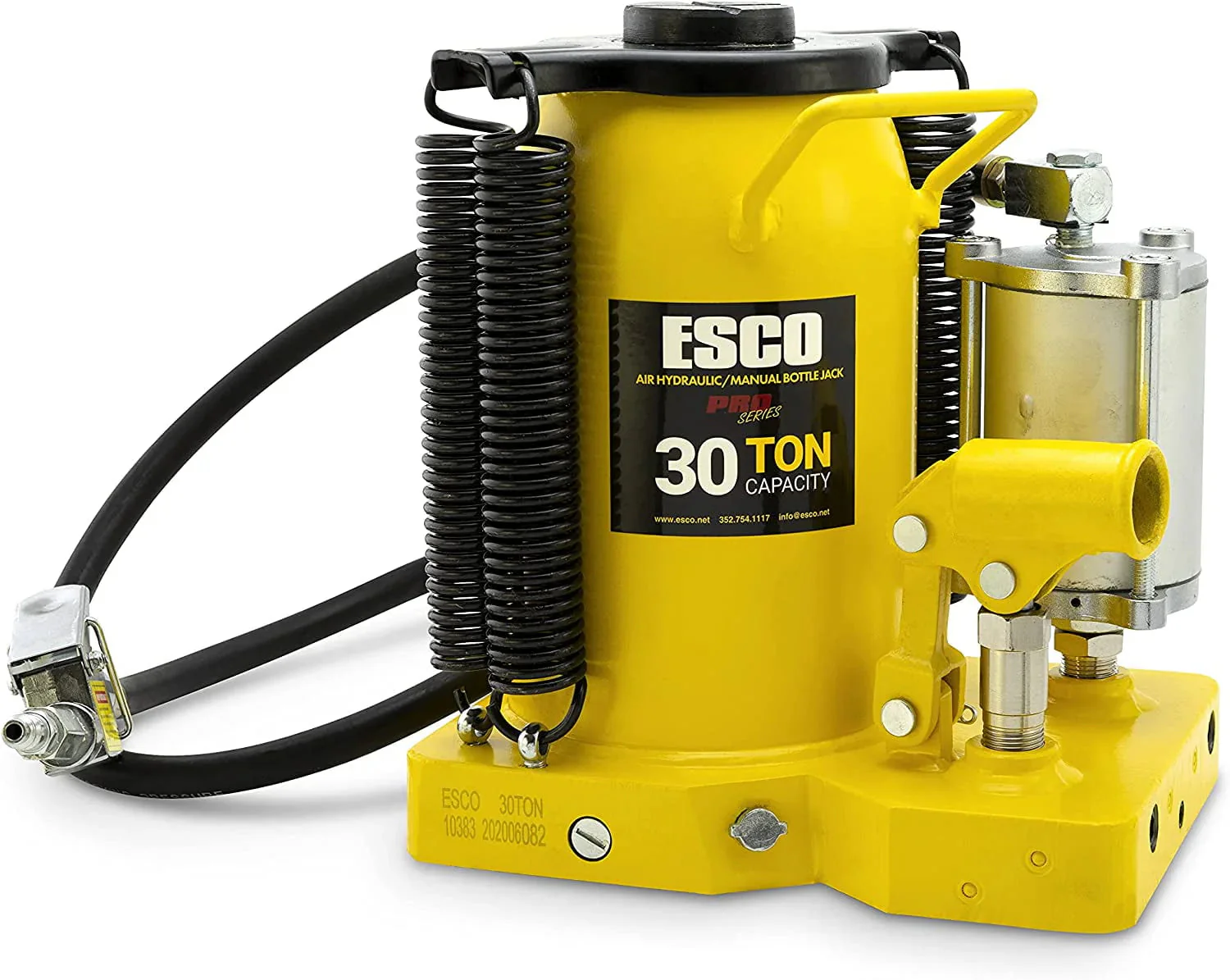 ESCO 30 Ton Pro Series Air Hydraulic Bottle Jack – Heavy Duty Lifting for Automotive and Industrial Use - Image 3