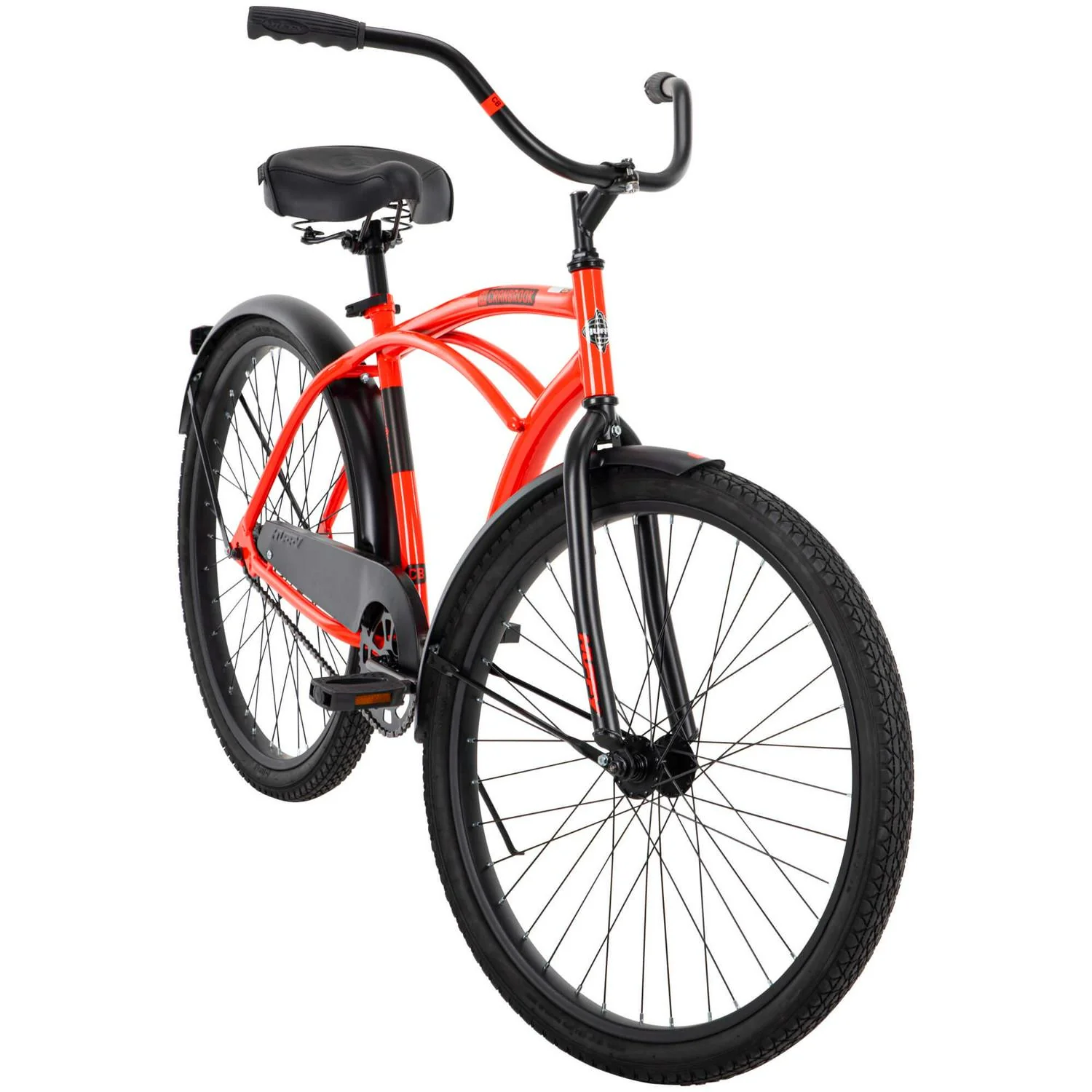 26-Inch Classic Beach Cruiser Comfort Bike - Red - Image 7