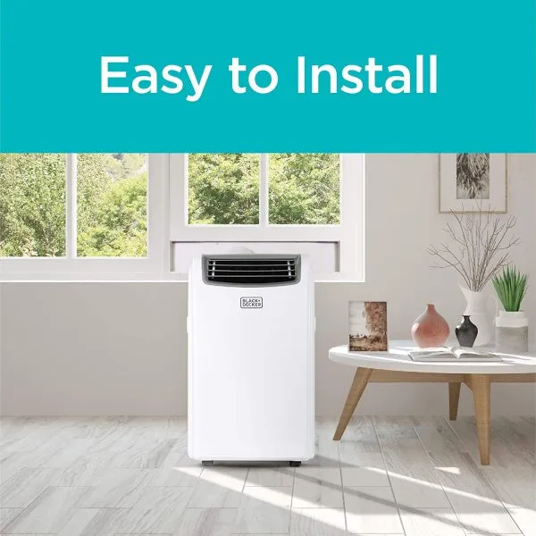 BLACK+DECKER Portable Air Conditioner With Heat, 14,000 BTU, White - Image 4