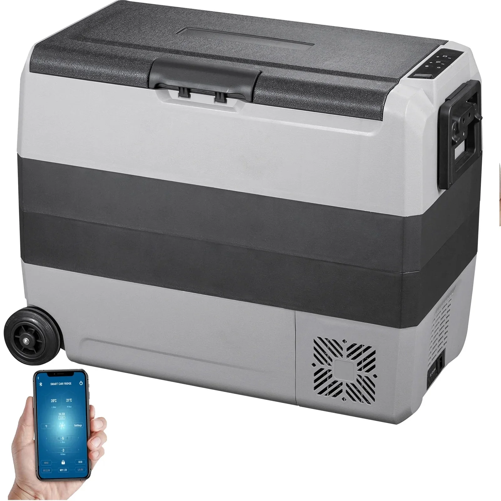 VEVOR Dual-Zone Car Refrigerator Freezer, 48QT - T45K - Image 13