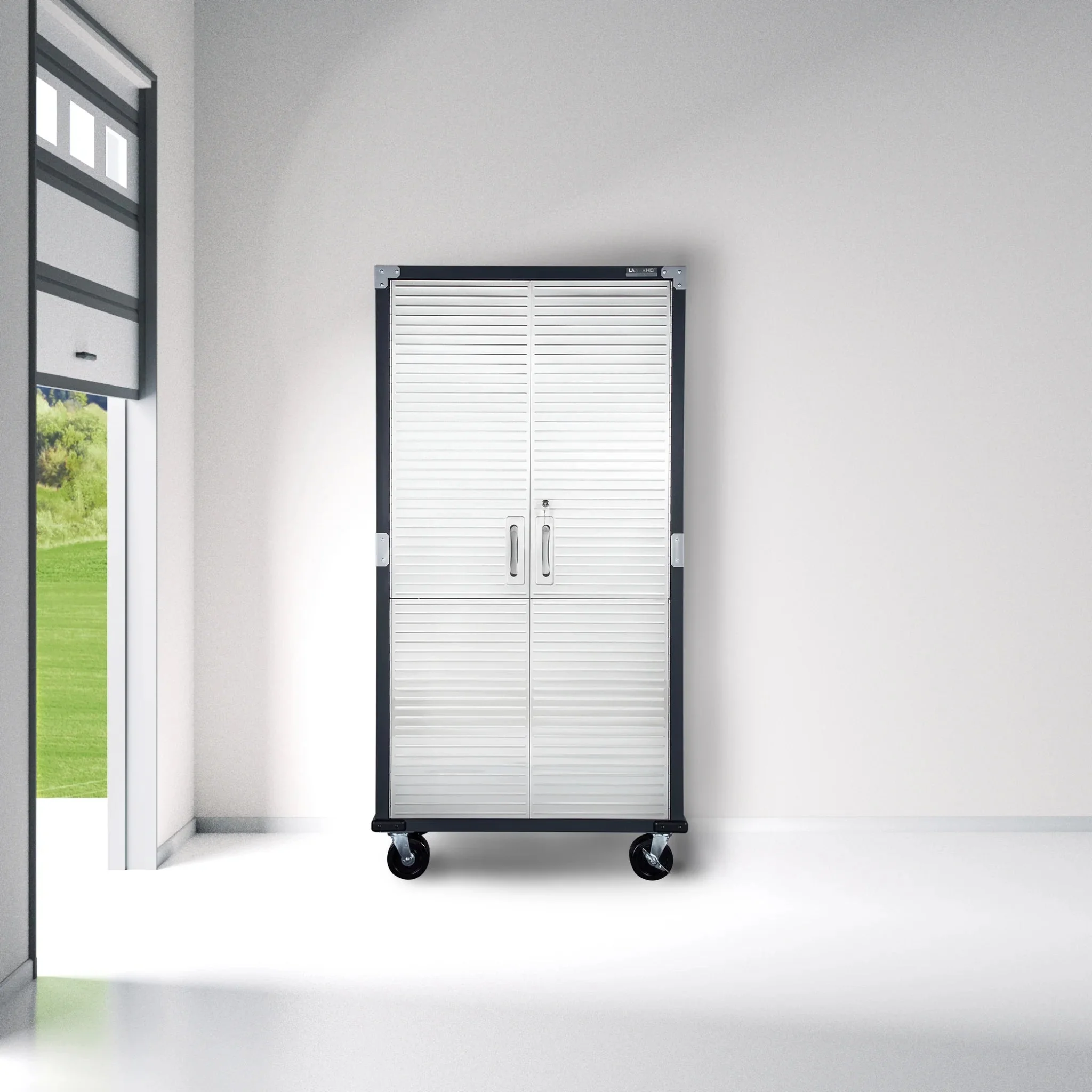Seville Classics UltraHD Rolling Storage Cabinet, Granite, 36in W x 18in D x 72in H - Image 34