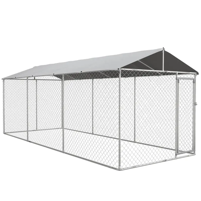 PawHut Outdoor Dog Kennel With Waterproof Roof, 19.7 x 7.5 x 7.5 in - Image 2