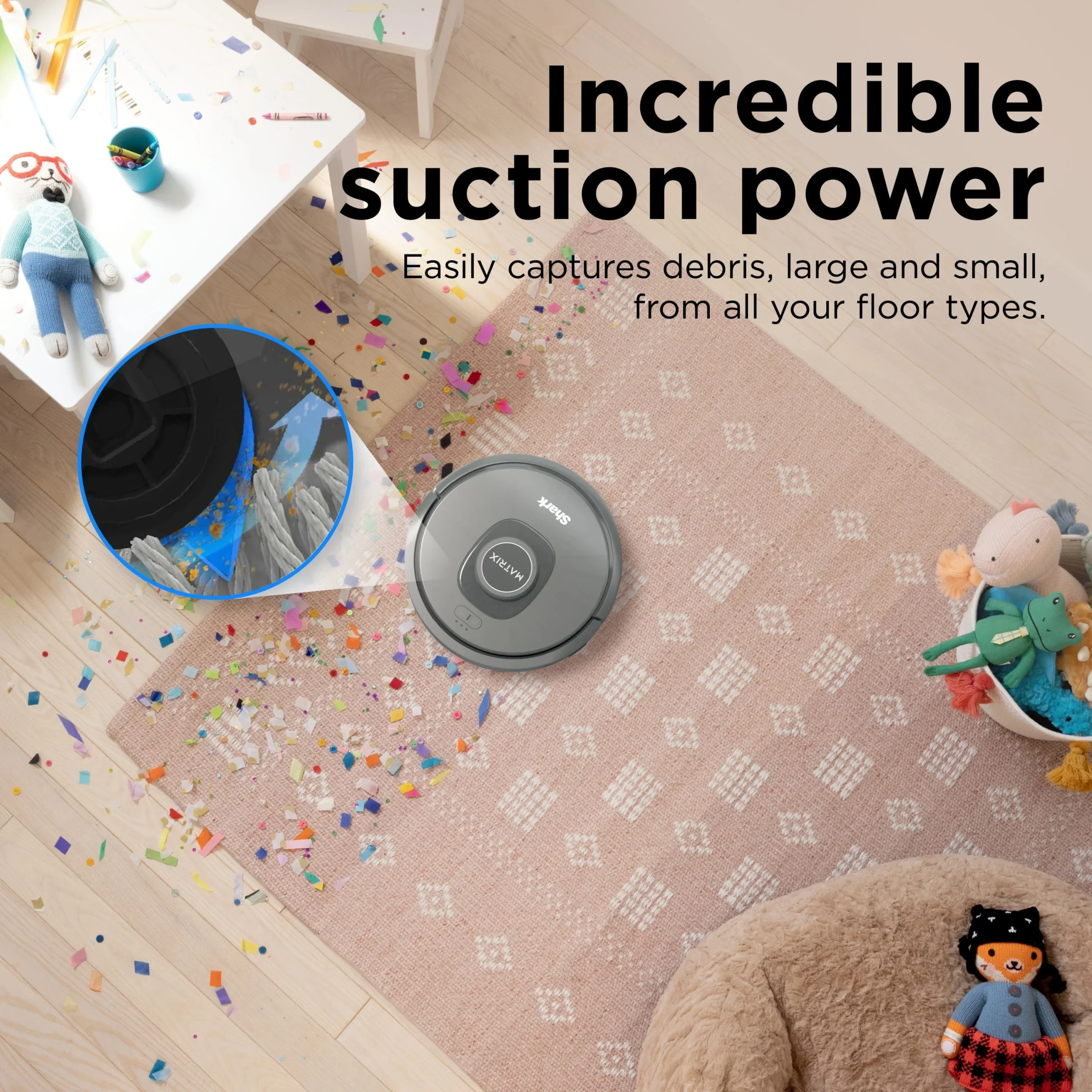 Shark Matrix Robot Vacuum for Carpets and Hard Floors - RV2300 - Image 9