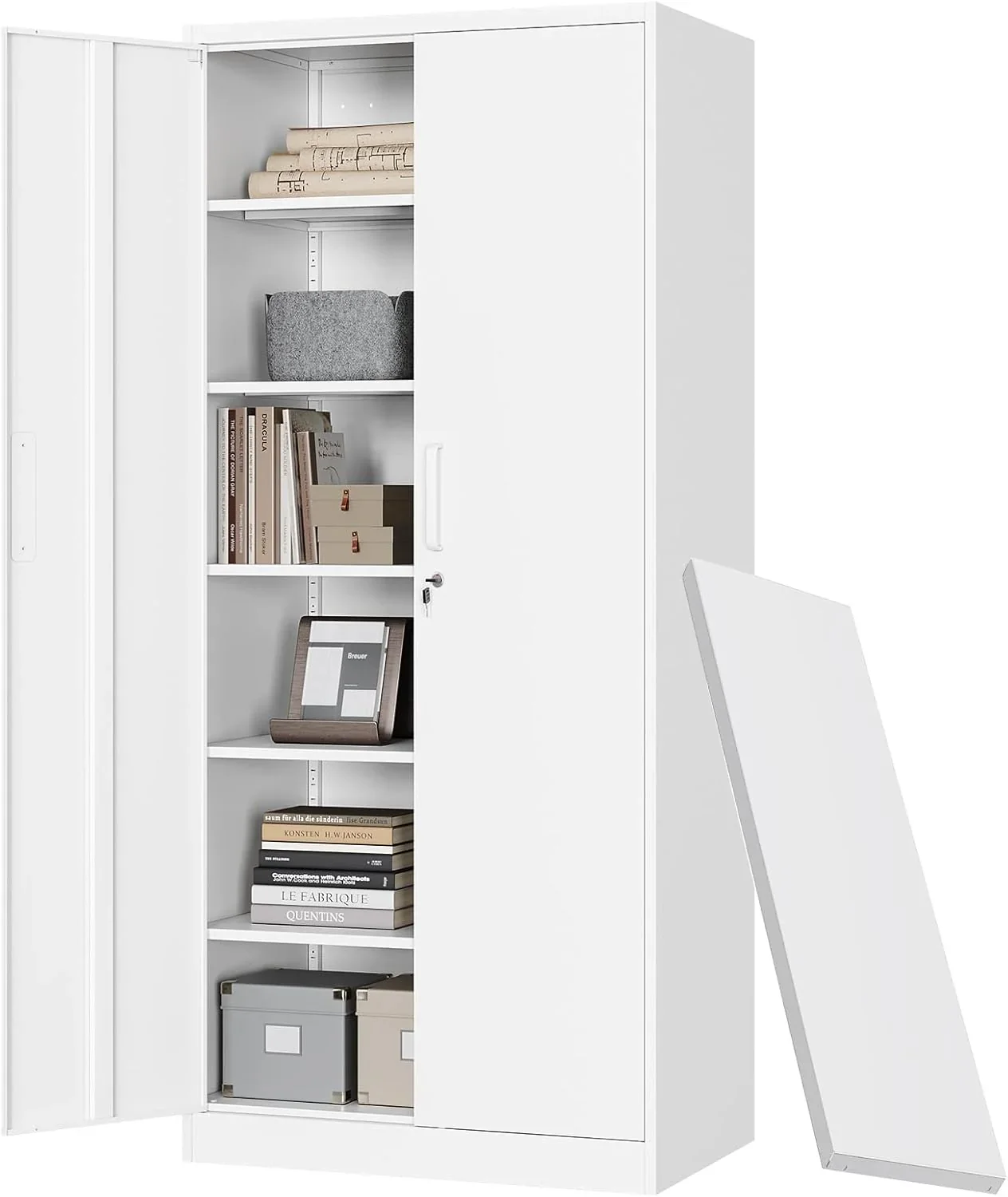 Letaya Metal Garage Storage Cabinets with Lock-72 Tall Tool Organizer Steel Lockers - Image 6