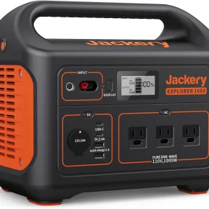 2025 Jackery Explorer 1000 Portable Power Station, 1002Wh Capacity with 3x1000W AC Outlets