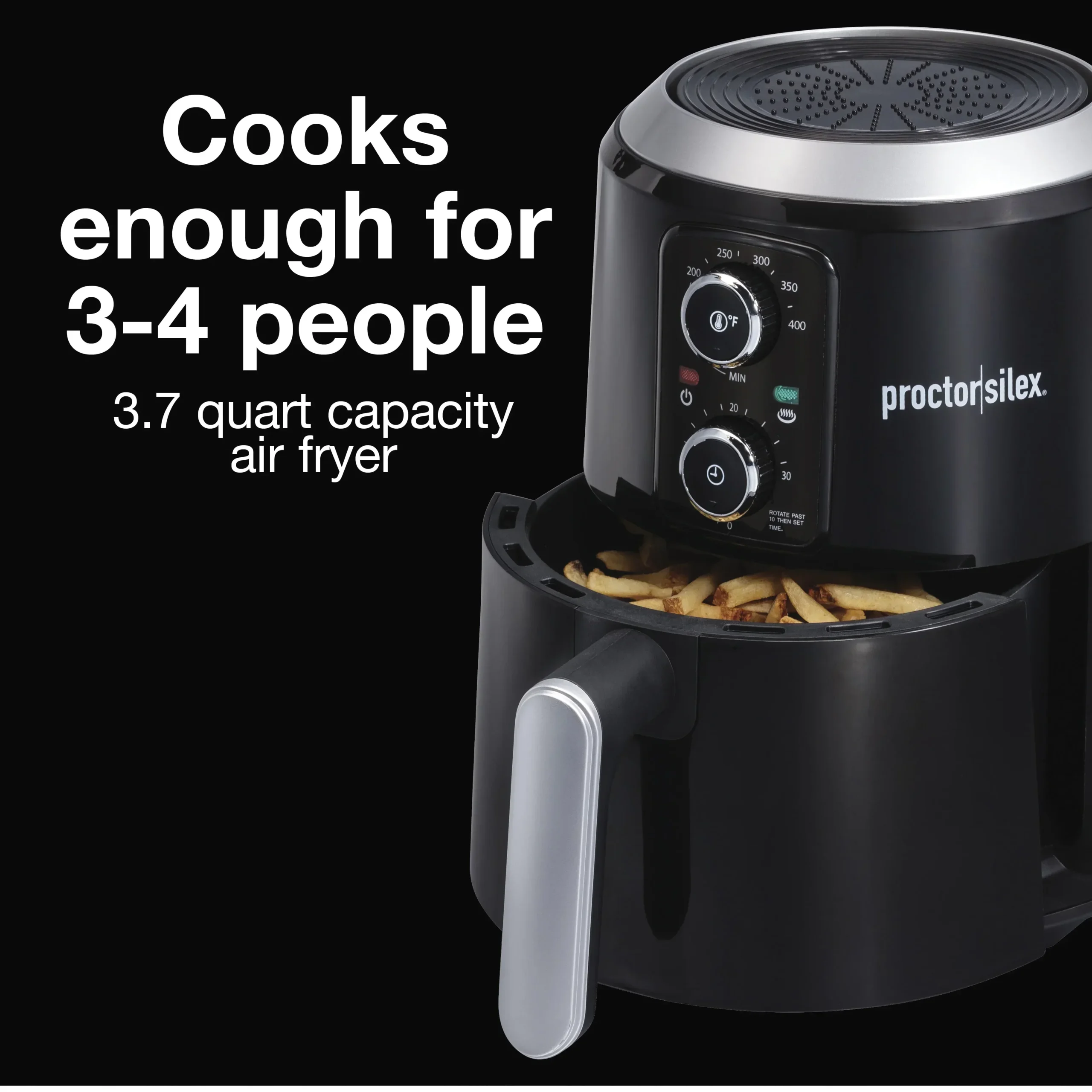 Proctor Silex Air Fryer, 3.7 Quart Capacity, Black - 35056 - Image 5