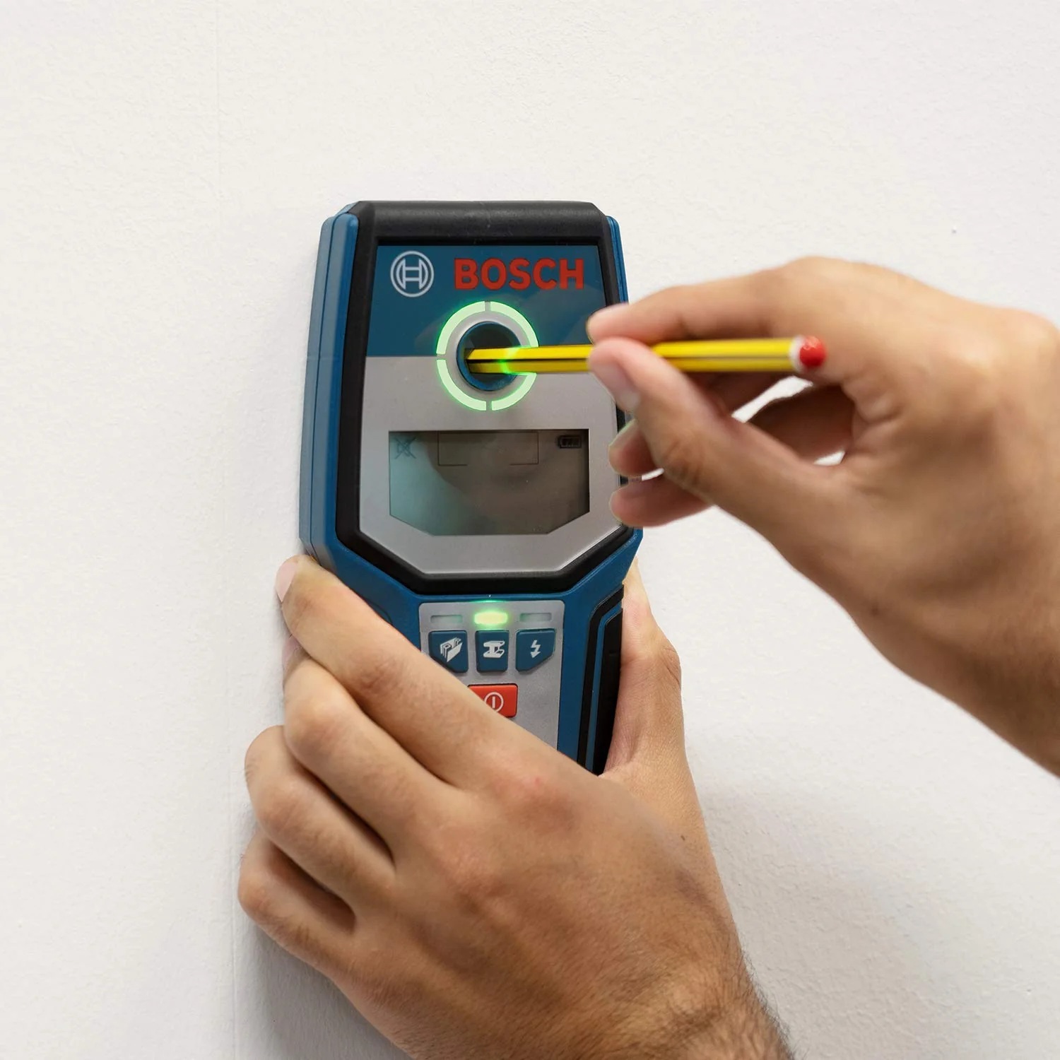 Bosch Professional Stud Finder GMS 120 (Drill hole marker, max. detection depth wood/magnetic metal/non-magnetic metal/live cable: 38/120/80/50 mm, in cardboard box) - Amazon Exclusive Set - Image 6