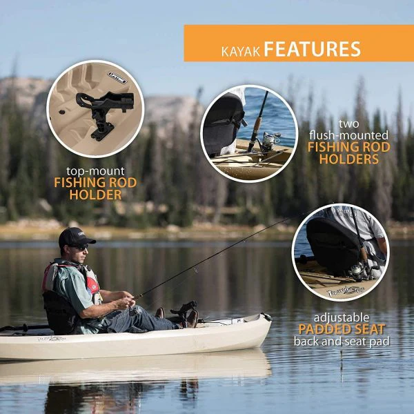 Lifetime 90806 Tamarack Angler 100 Fishing Kayak C 2 Pack (Paddles Included) - Image 8