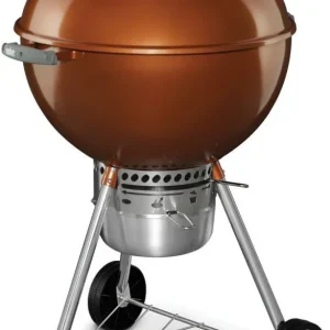Weber Original Kettle Premium Charcoal Grill, 22-Inch, Black Outdoor BBQ Grill with Built‑In