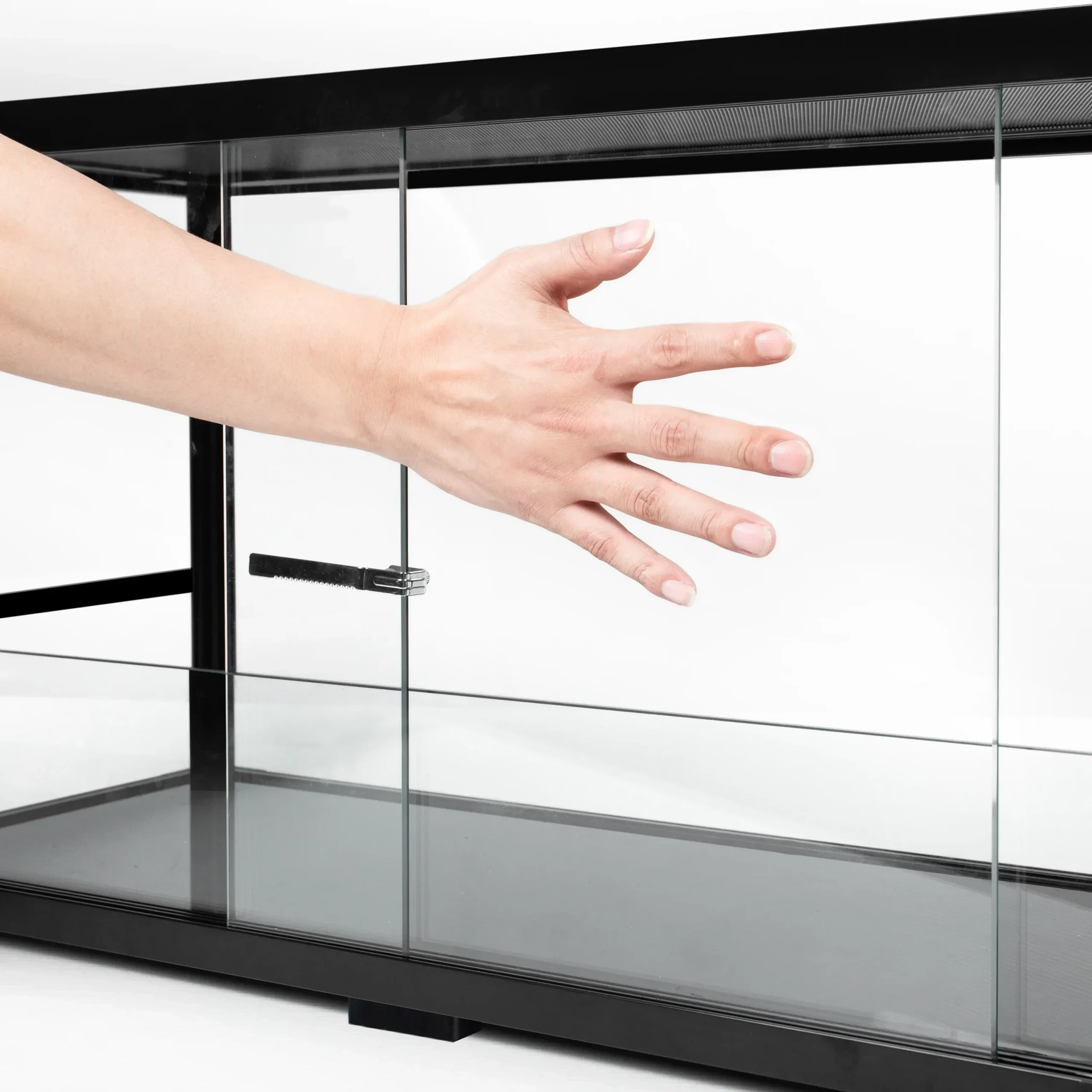 REPTIZOO Reptile Knock-Down Full View Natural Terrarium, Black, 24 x 18 x 18 inches - Image 3