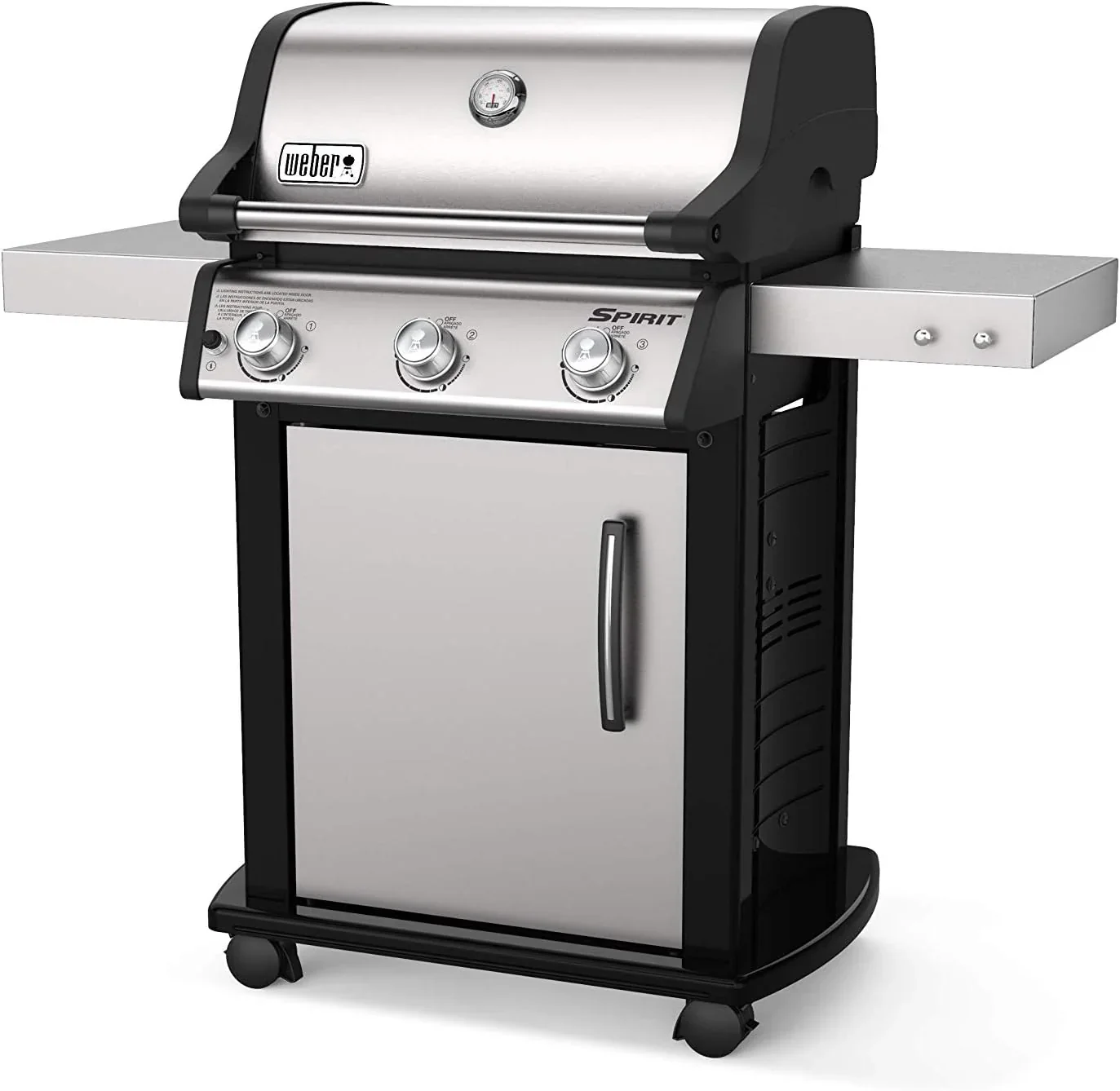 Weber Spirit E-325 Liquid Propane Gas Grill for Outdoor Cooking and BBQ, 3 Burners - Image 3