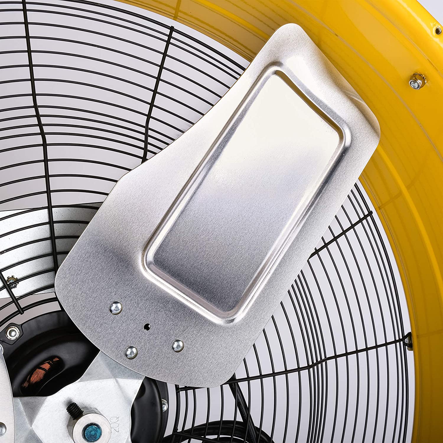 Tornado 24 Inch High Velocity 3-Speed Drum Air Circulator Fan, 7800 CFM, Yellow - HI-FAN-DRUM24-1P - Image 8