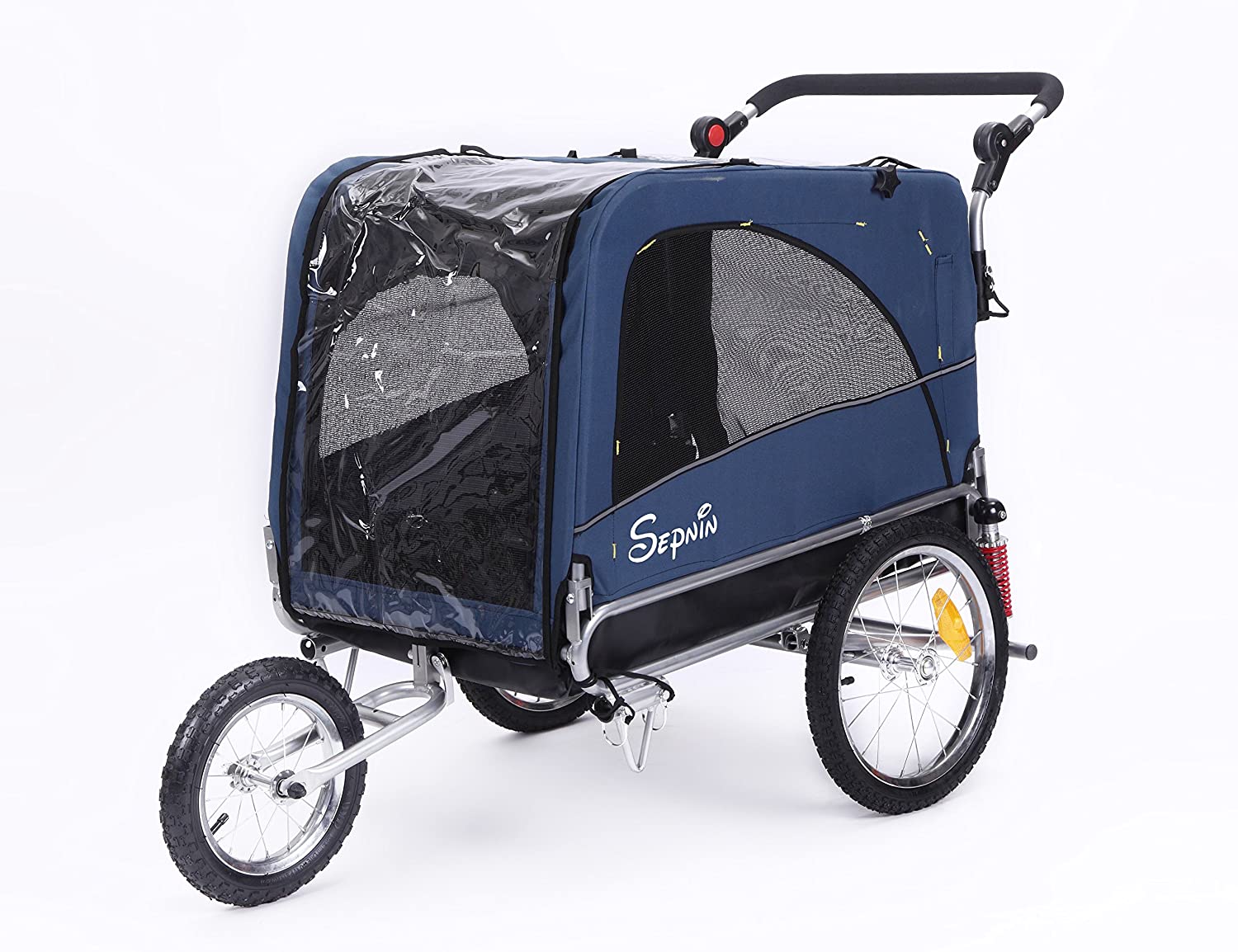3 in 1 Luxury Large Sized Bike Trailer Bicycle Pet Trailer/Jogger/Dog Cage with Suspension 10308 - Image 13