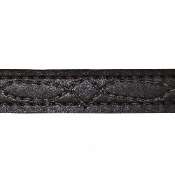 Ray Allen Premier Leather K9 Collar, Brown, English Rein Leather, Brass Hardware, 1 Inch Wide - Image 4