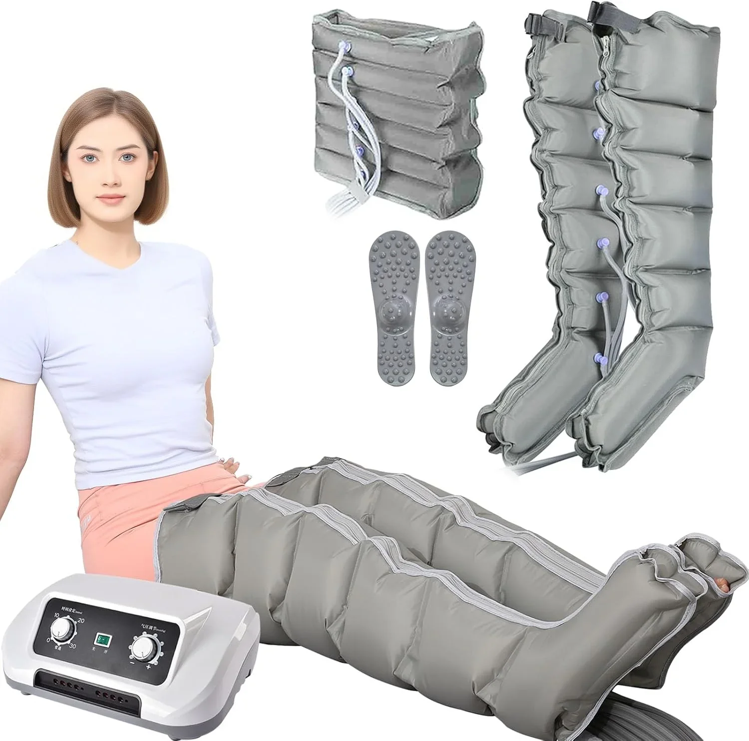 Generic 6-Chamber Compression Massage Boots For Legs, Abdomen And Arms - 1 - Image 6