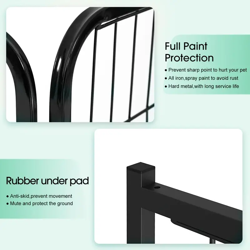 BestPet Metal Dog Playpen, 40in, 16 Panels, Indoor/Outdoor - Image 2