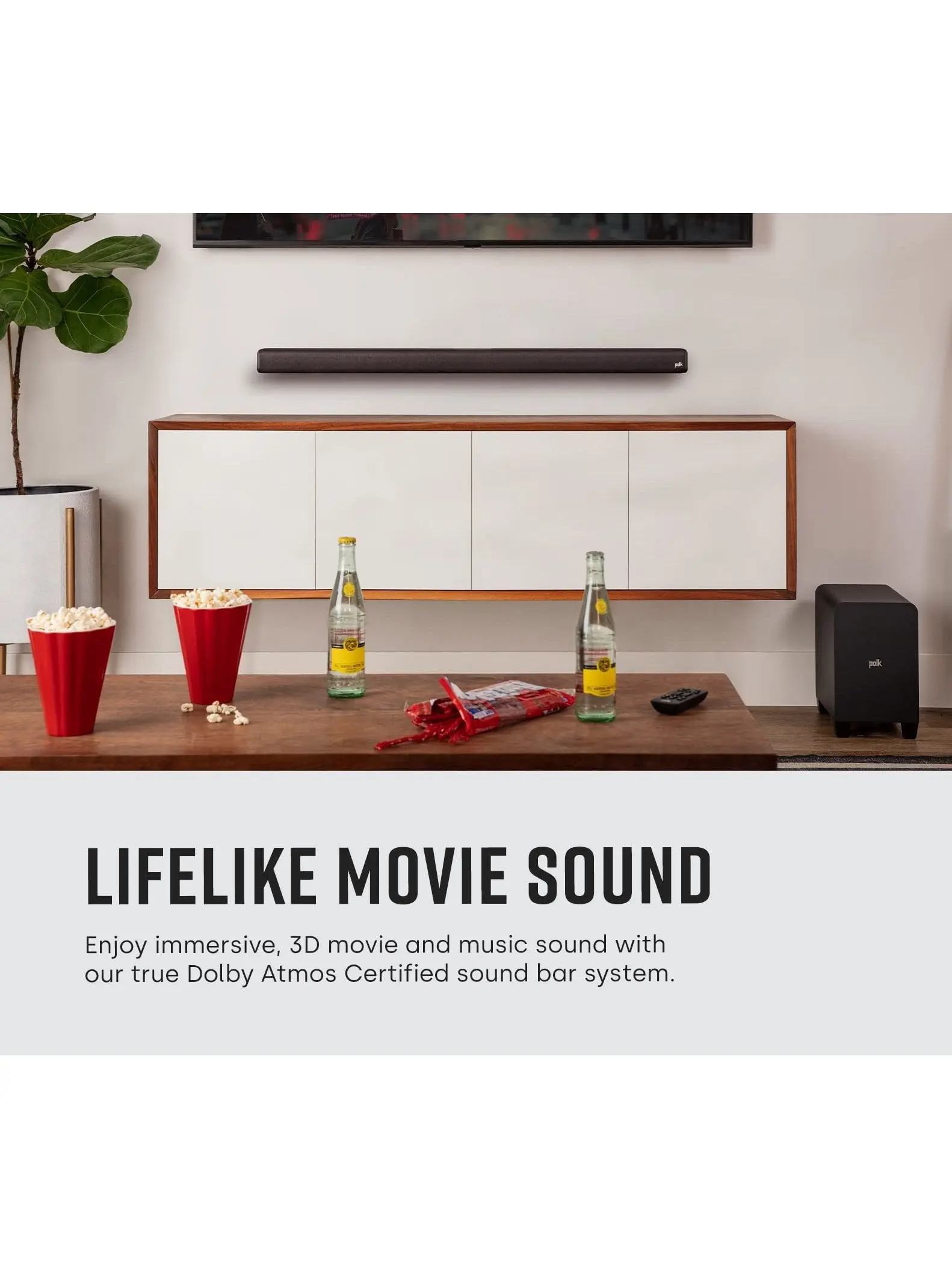 Polk Audio Signa S2 Low Profile TV Sound Bar, Works with 4K & HD TVs, Wireless Subwoofer, Includes HDMI & Optical Cables, Bluetooth Enabled, Black - Image 21