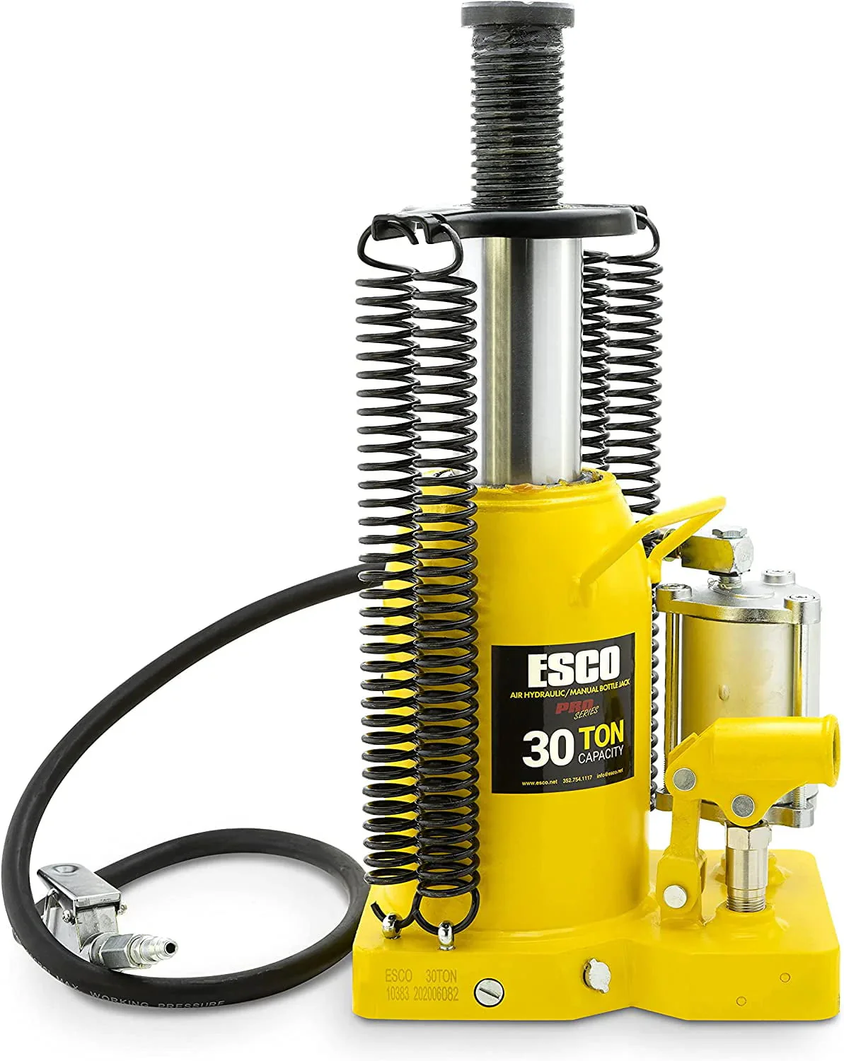 ESCO 30 Ton Pro Series Air Hydraulic Bottle Jack – Heavy Duty Lifting for Automotive and Industrial Use - Image 7