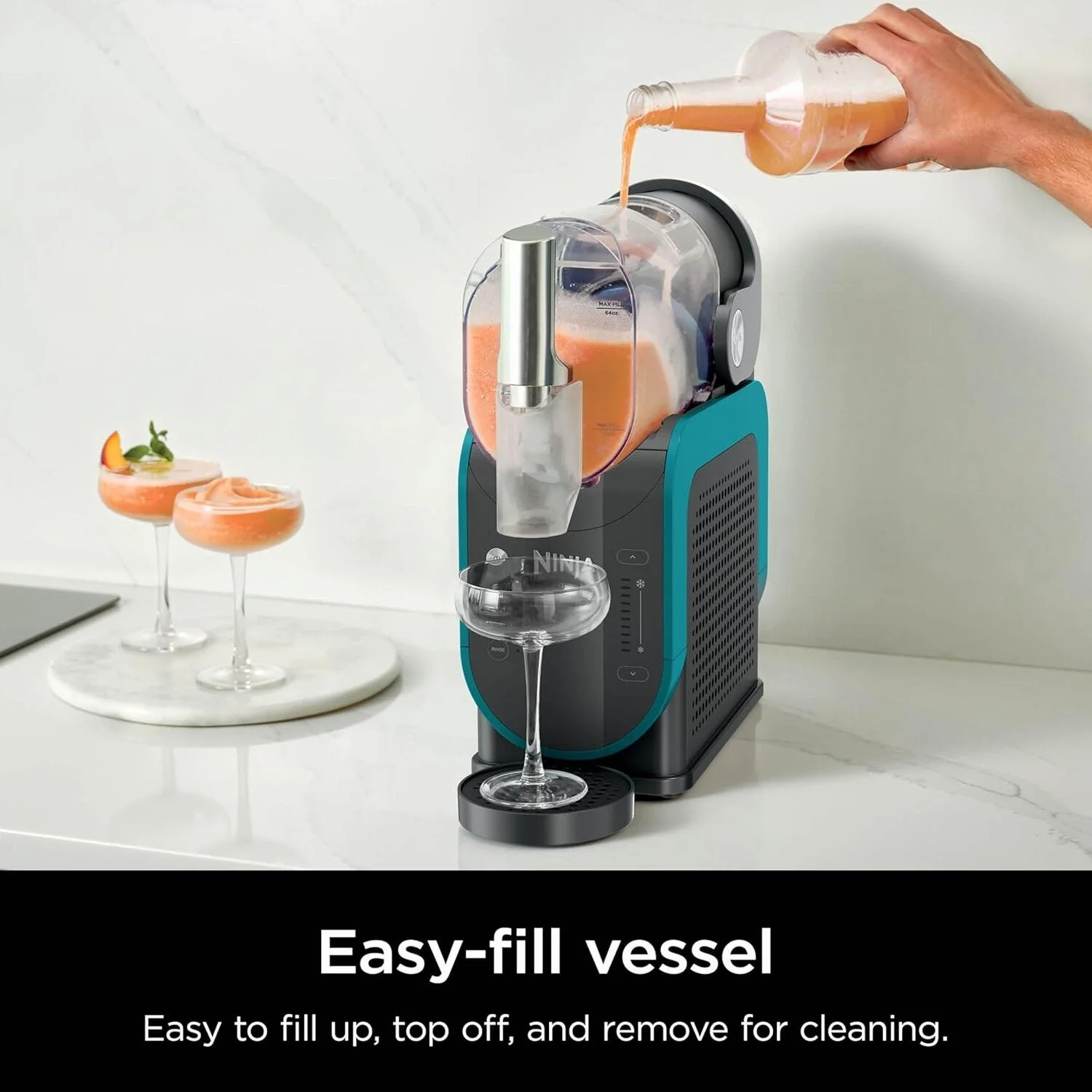 SLUSHi 88 Oz. Frozen Drink And Slushie Machine, Black - FS301 - Image 15