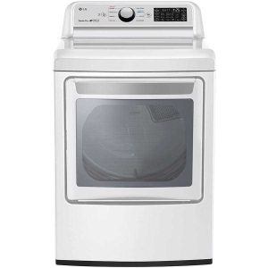 LG 7.3 cu. ft. White Smart Top Load Gas Dryer