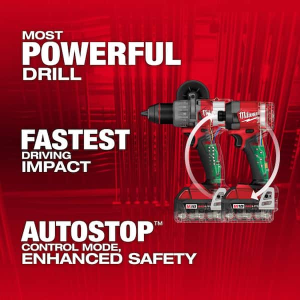 M18 FUEL 18-V Lithium-Ion Brushless Cordless Hammer Drill and Impact Driver Combo Kit (2-Tool) with Deep Cut Band Saw - Image 2