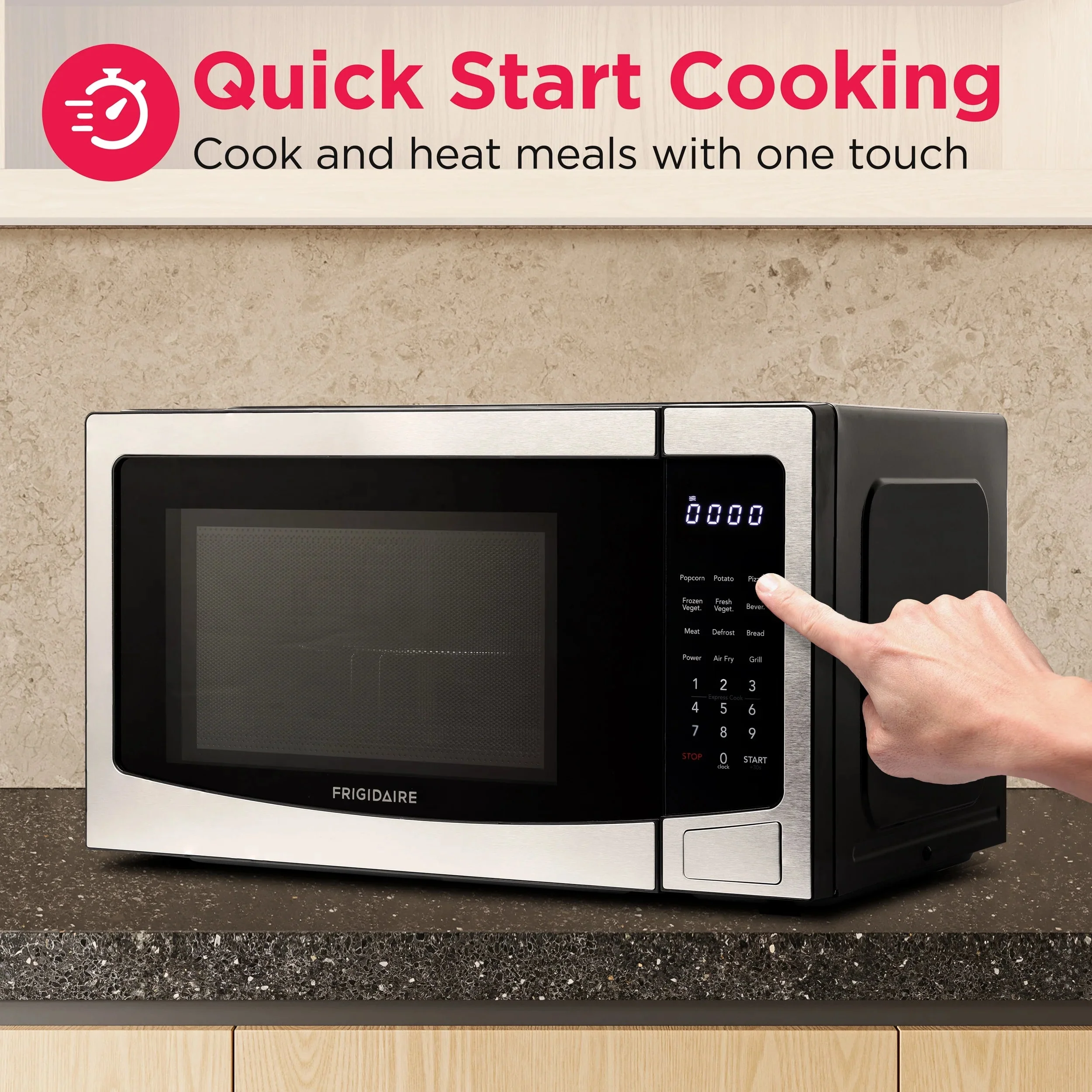 Frigidaire 3-In-1 Countertop Microwave Oven With Air Fryer And Convection, 1.1 Cu. Ft., Stainless Steel - Image 4