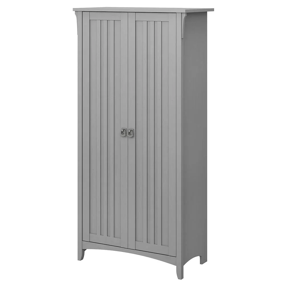Tall Freestanding Storage Cabinet With Doors And 5 Shelves - Image 4