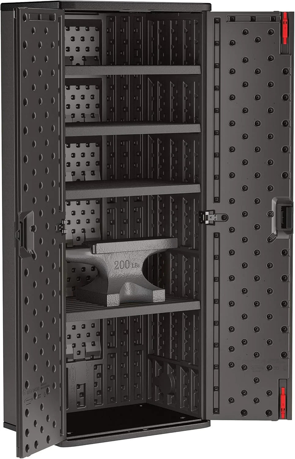 Suncast Commercial 19 Cu. Ft. Resin Storage Cabinet, Black - Image 2