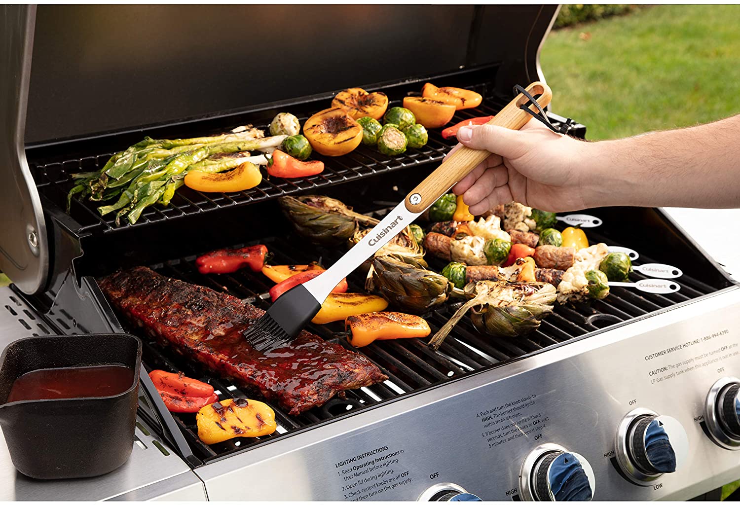 CGG-8500 Five-Burner Gas Grill with Side Burner - Image 11