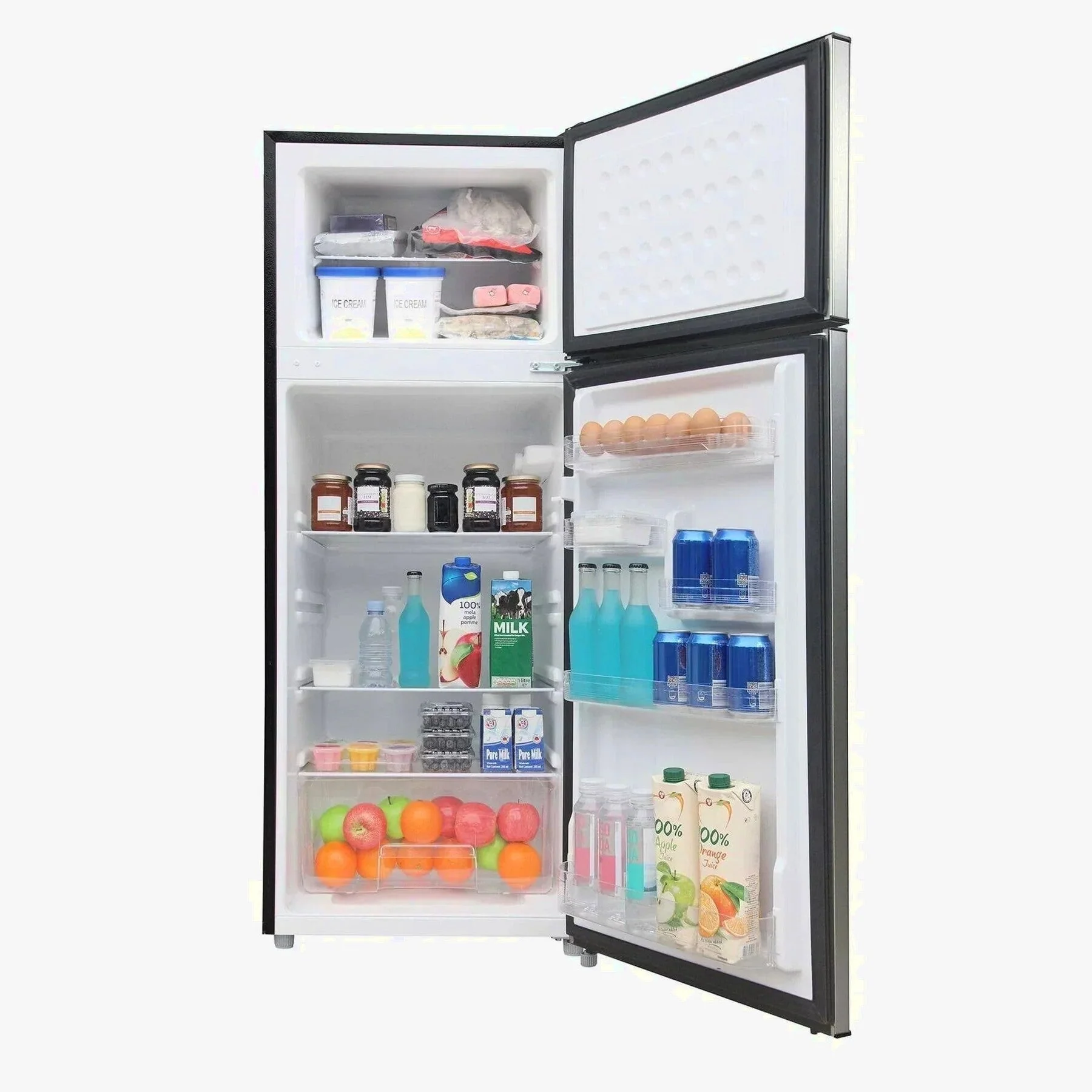 7.5 Cu Ft Top-Freezer Refrigerator, Platinum Series Stainless Look - EFR780-6COM - Image 2