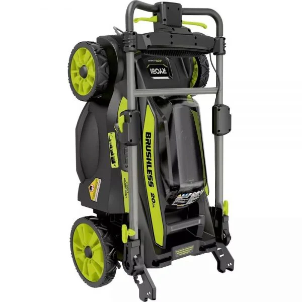 40V Brushless 20 in. Walk Behind Self Propelled Mower String Trimmer Leaf Blower with (2) Batteries and (2) Chargers - Image 6