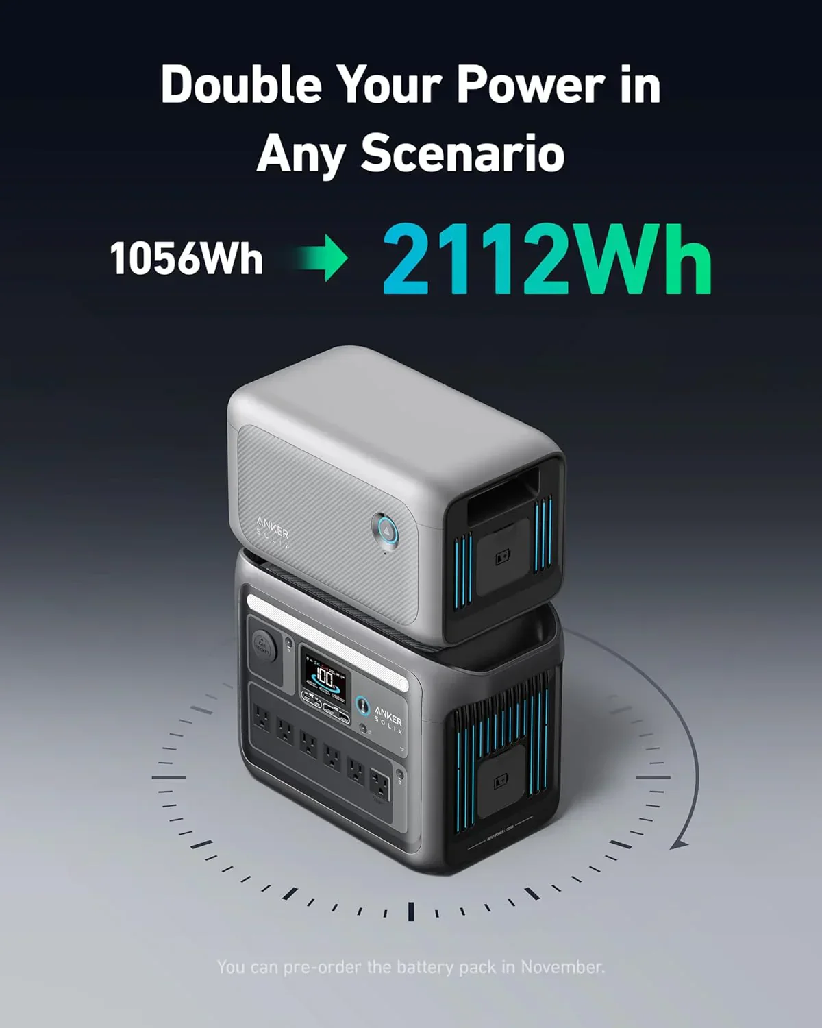 Portable Power Station 1800W (2400W Peak) Solar Generator 58 Minutes to Fully Charge - Image 8